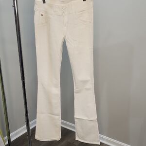 Hudson Jeans Off-White Buttoned Pants